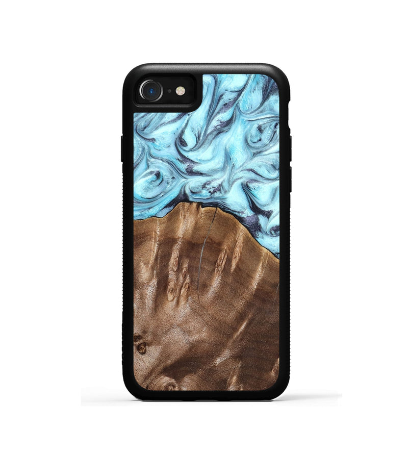 iPhone SE Wood Phone Case - Jaidyn (Blue, 820636)