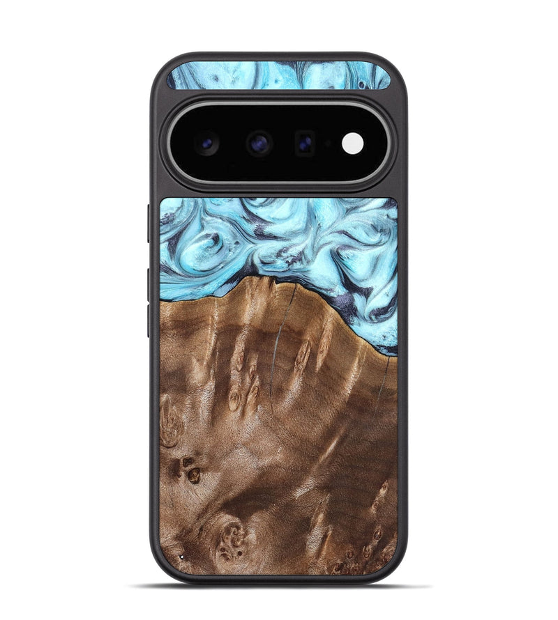 Pixel 11 Wood Phone Case - Jaidyn (Blue, 820636)