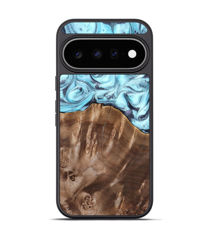 Pixel 11 Pro Wood Phone Case - Jaidyn (Blue, 820636)