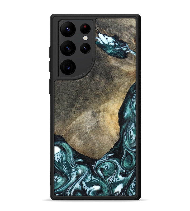 Galaxy S22 Ultra Wood Phone Case - Norah (Green, 820639)