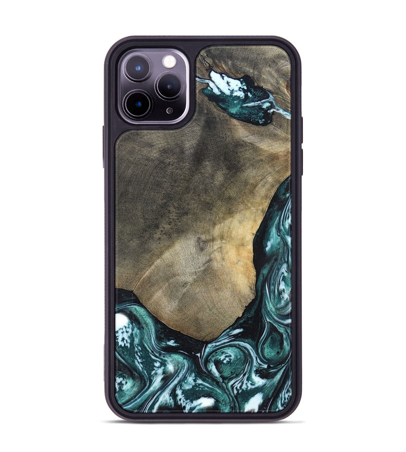 iPhone 11 Pro Max Wood Phone Case - Norah (Green, 820639)