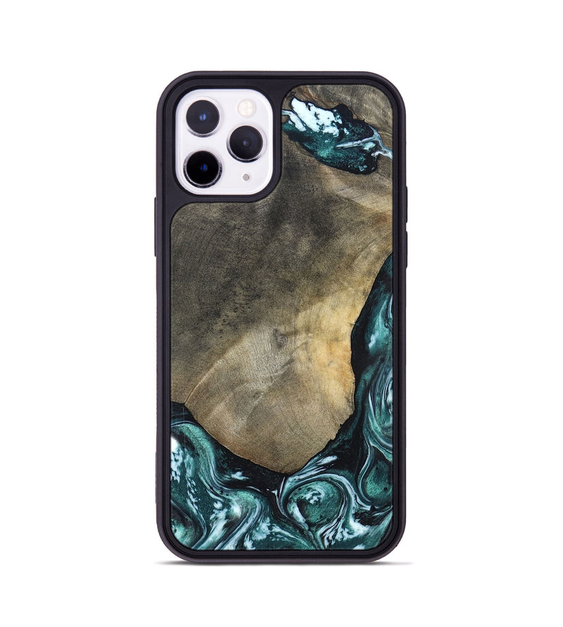 iPhone 11 Pro Wood Phone Case - Norah (Green, 820639)