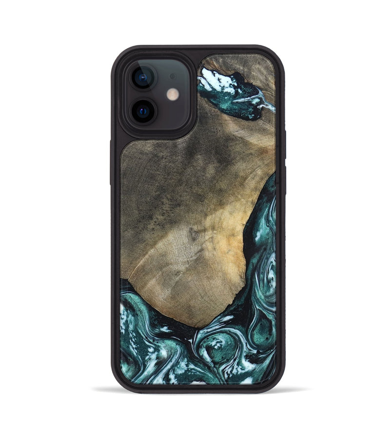 iPhone 12 Wood Phone Case - Norah (Green, 820639)
