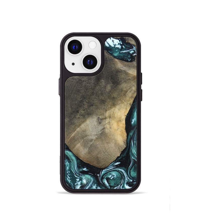 iPhone 13 mini Wood Phone Case - Norah (Green, 820639)