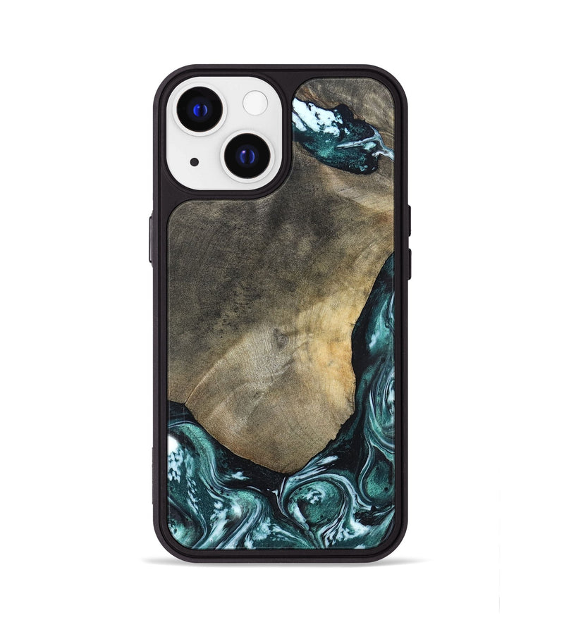 iPhone 13 Wood Phone Case - Norah (Green, 820639)