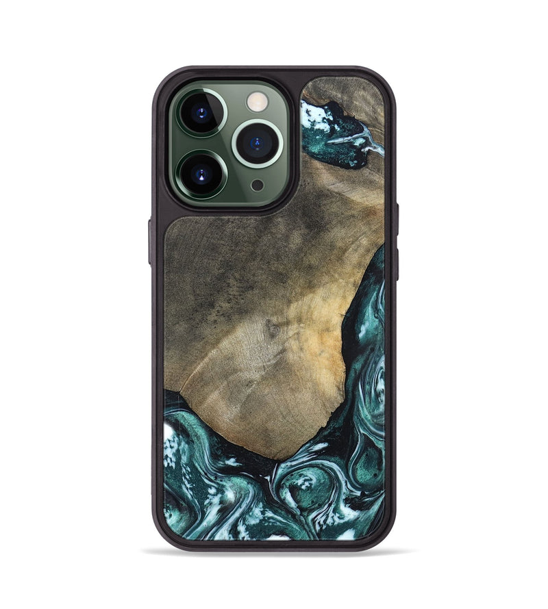 iPhone 13 Pro Wood Phone Case - Norah (Green, 820639)