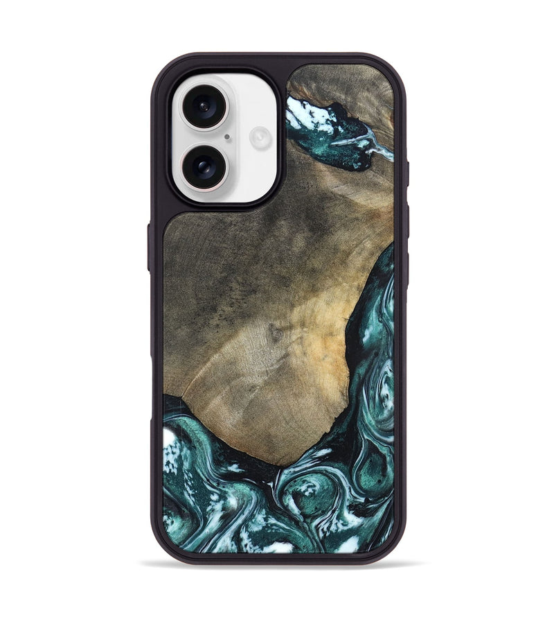 iPhone 17 Wood Phone Case - Norah (Green, 820639)