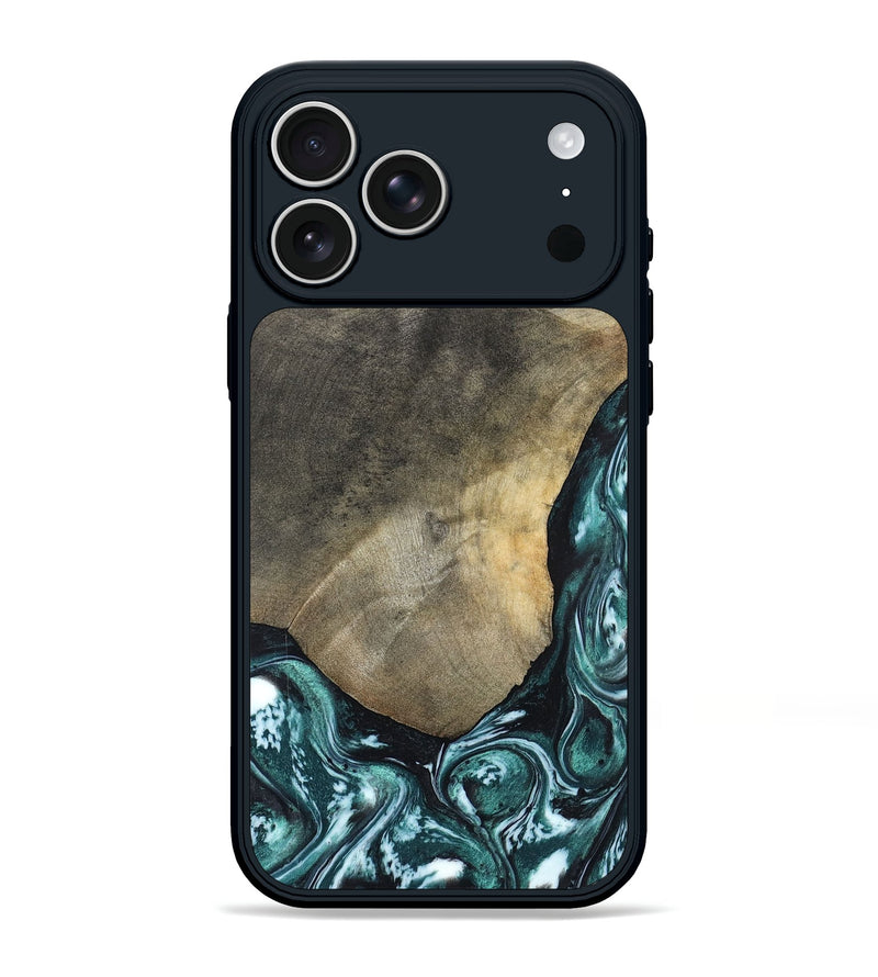 iPhone 17 Pro Max Wood Phone Case - Norah (Green, 820639)
