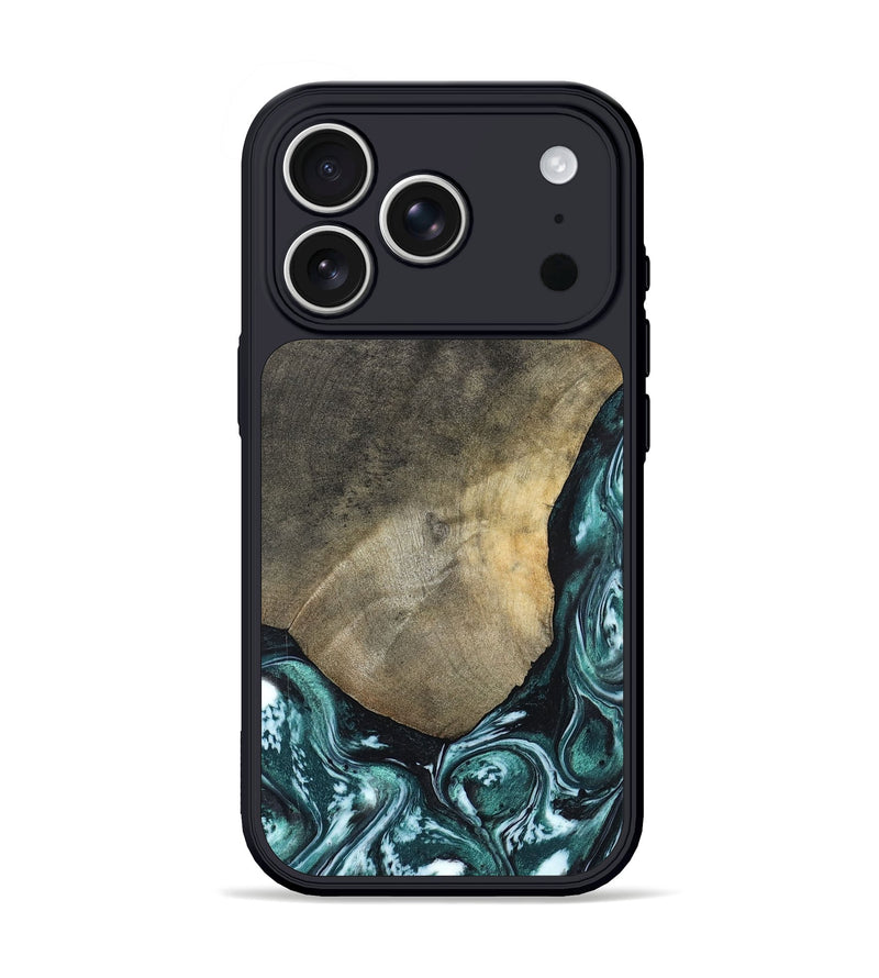 iPhone 17 Pro Wood Phone Case - Norah (Green, 820639)