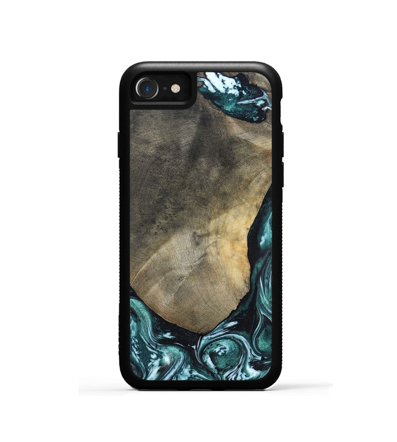 iPhone SE Wood Phone Case - Norah (Green, 820639)
