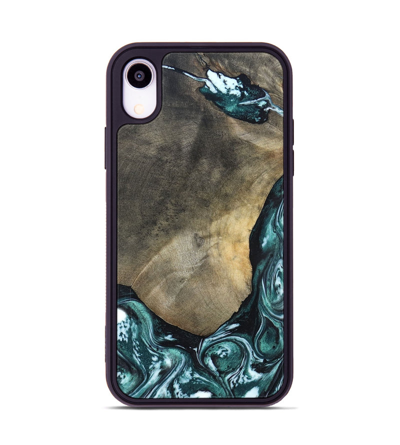 iPhone Xr Wood Phone Case - Norah (Green, 820639)