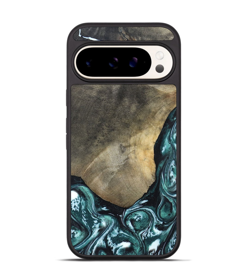 Pixel 9 Wood Phone Case - Norah (Green, 820639)
