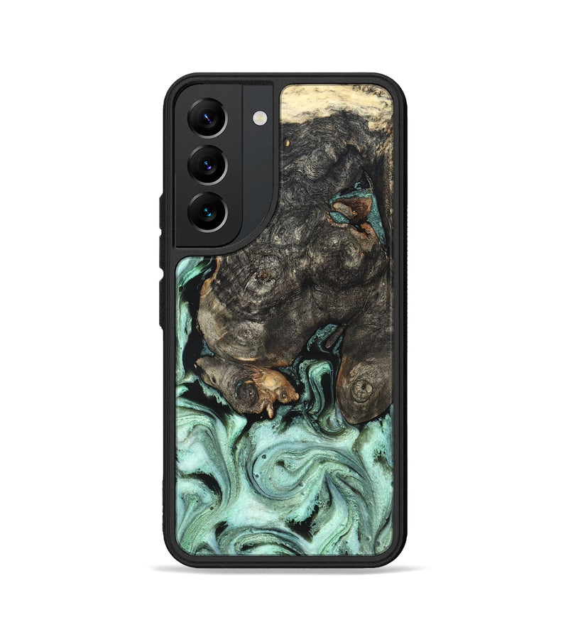 Galaxy S22 Wood Phone Case - Kallie (Green, 820642)