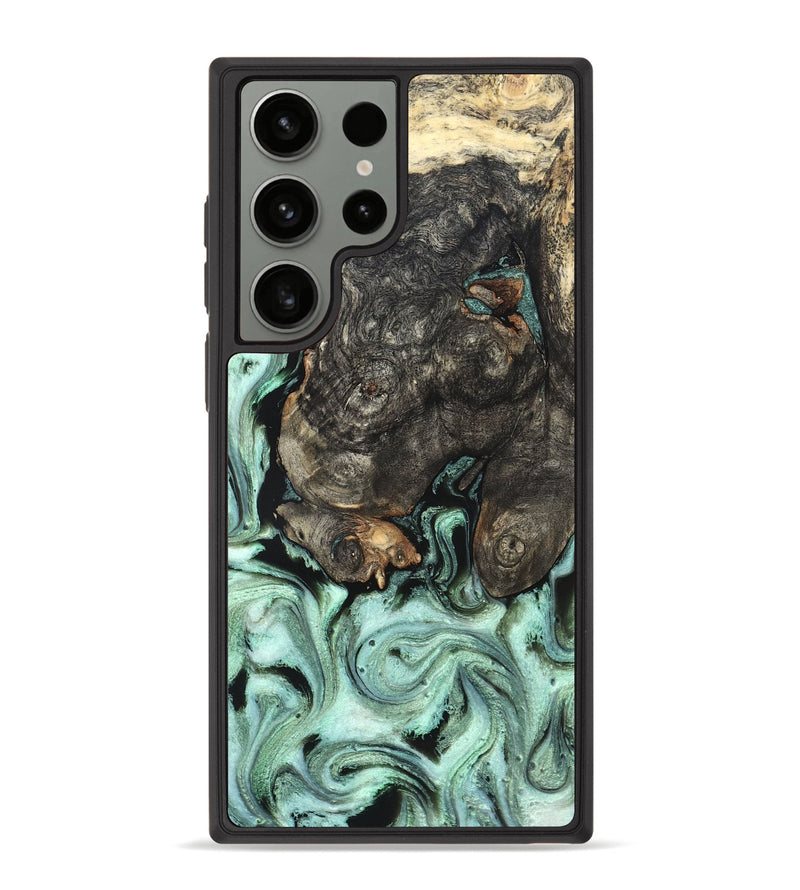 Galaxy S23 Ultra Wood Phone Case - Kallie (Green, 820642)