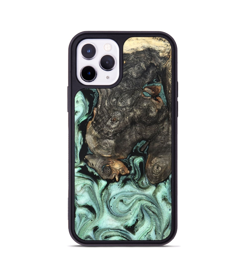 iPhone 11 Pro Wood Phone Case - Kallie (Green, 820642)