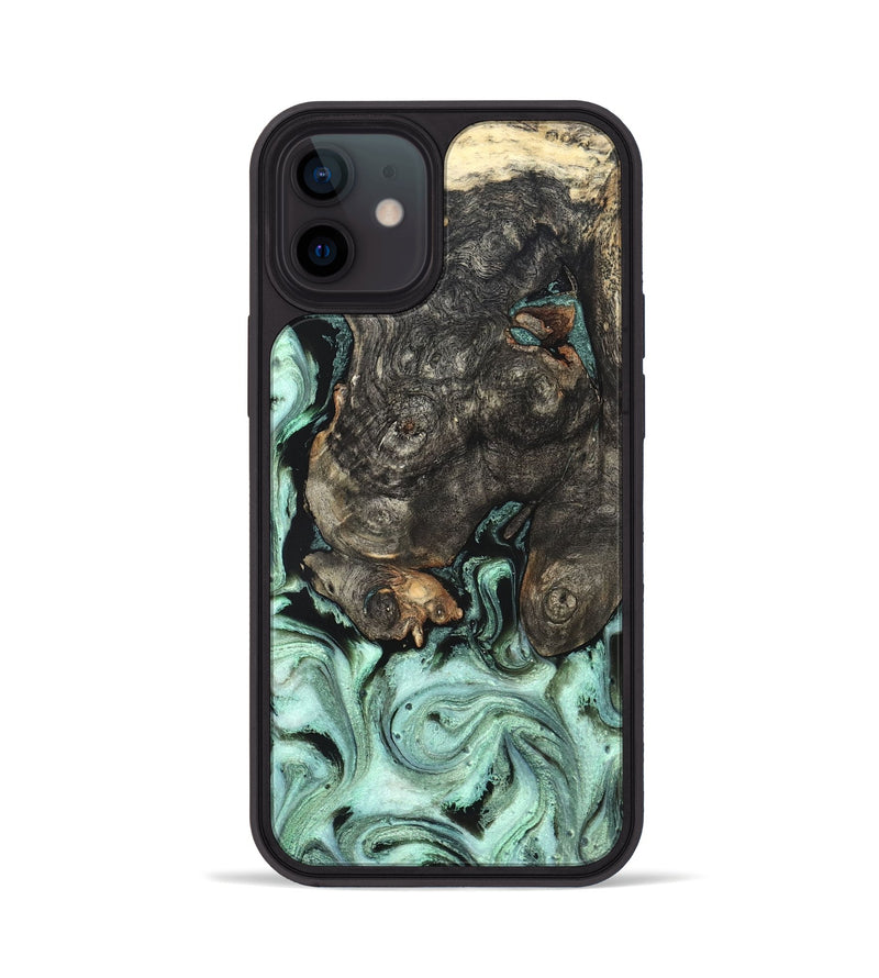 iPhone 12 Wood Phone Case - Kallie (Green, 820642)