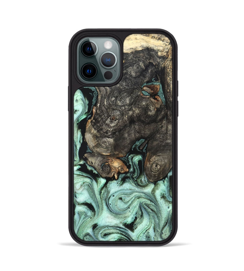 iPhone 12 Pro Wood Phone Case - Kallie (Green, 820642)