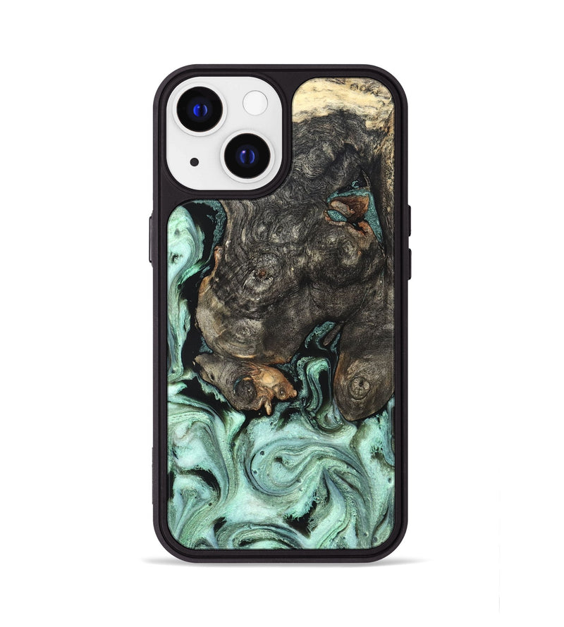 iPhone 13 Wood Phone Case - Kallie (Green, 820642)