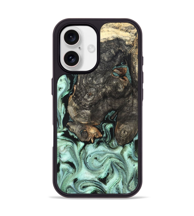 iPhone 17 Wood Phone Case - Kallie (Green, 820642)