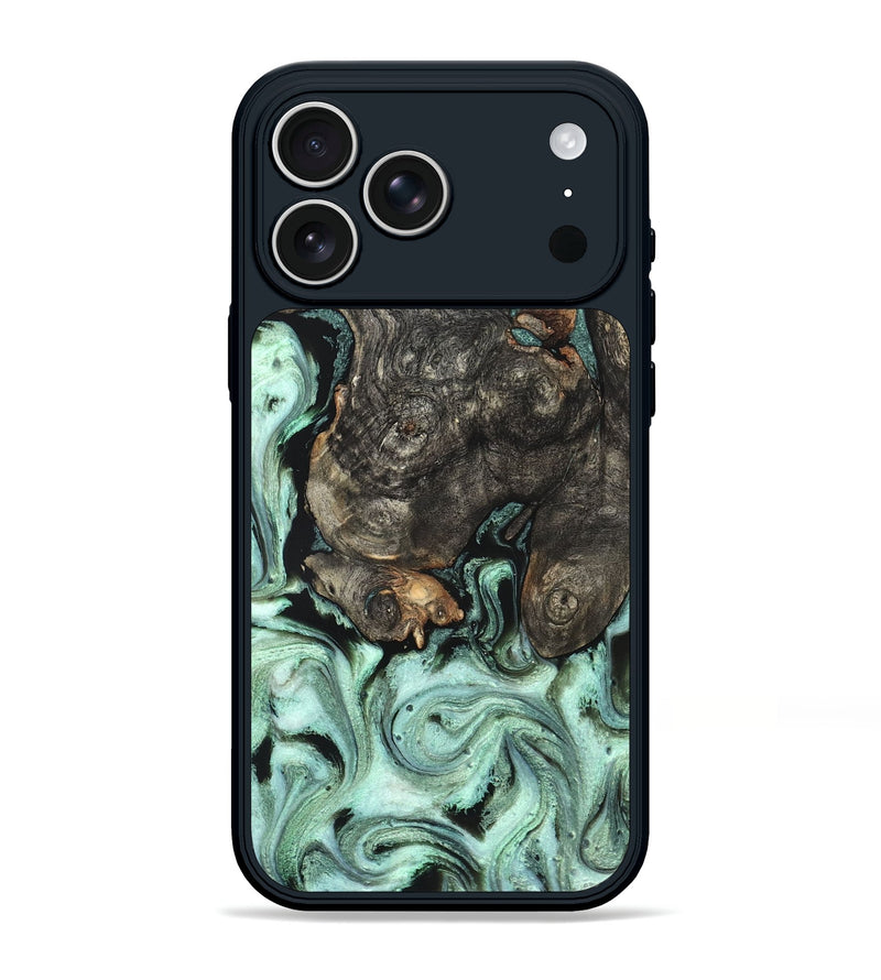 iPhone 17 Pro Max Wood Phone Case - Kallie (Green, 820642)