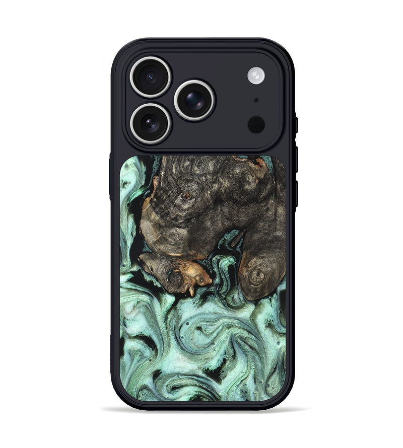 iPhone 17 Pro Wood Phone Case - Kallie (Green, 820642)