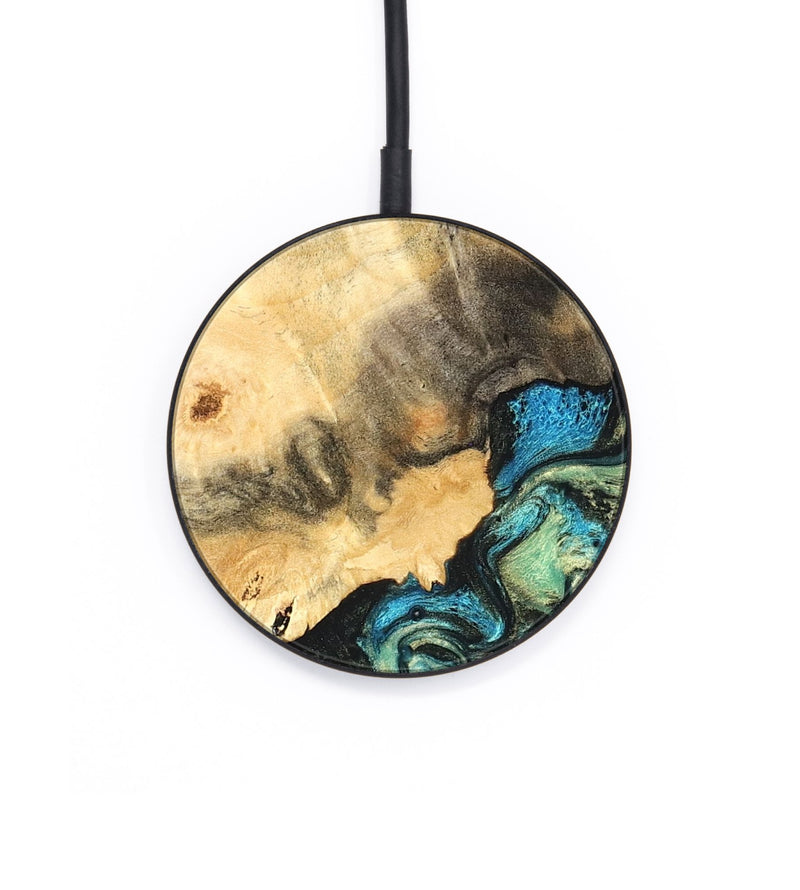 Circle Wood Wireless Charger - Earl (Green, 820647)