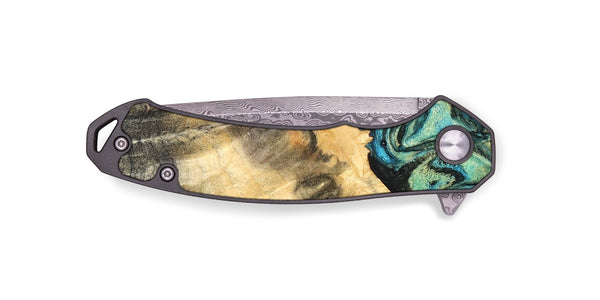EDC Wood Pocket Knife - Earl (Green, 820647)