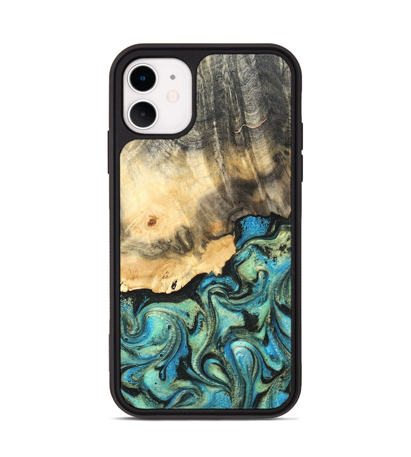 iPhone 11 Wood Phone Case - Earl (Green, 820647)