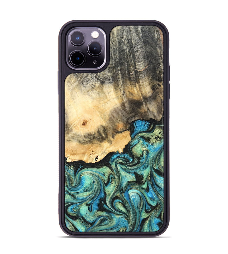 iPhone 11 Pro Max Wood Phone Case - Earl (Green, 820647)