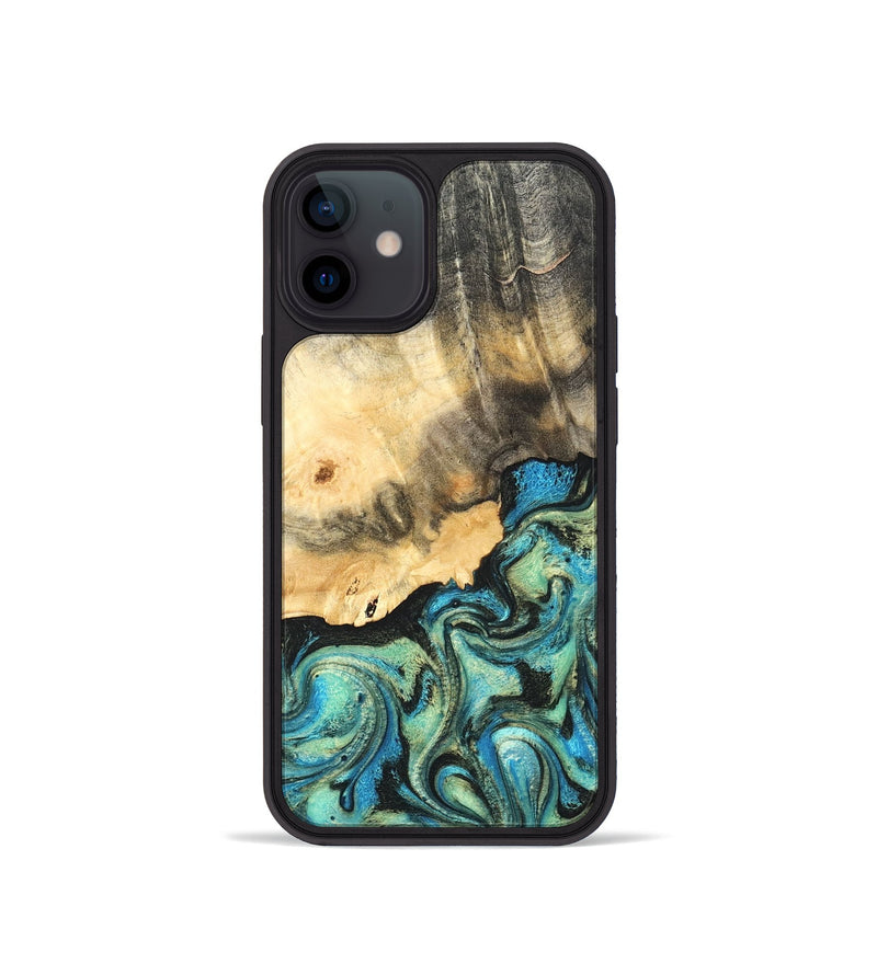 iPhone 12 mini Wood Phone Case - Earl (Green, 820647)