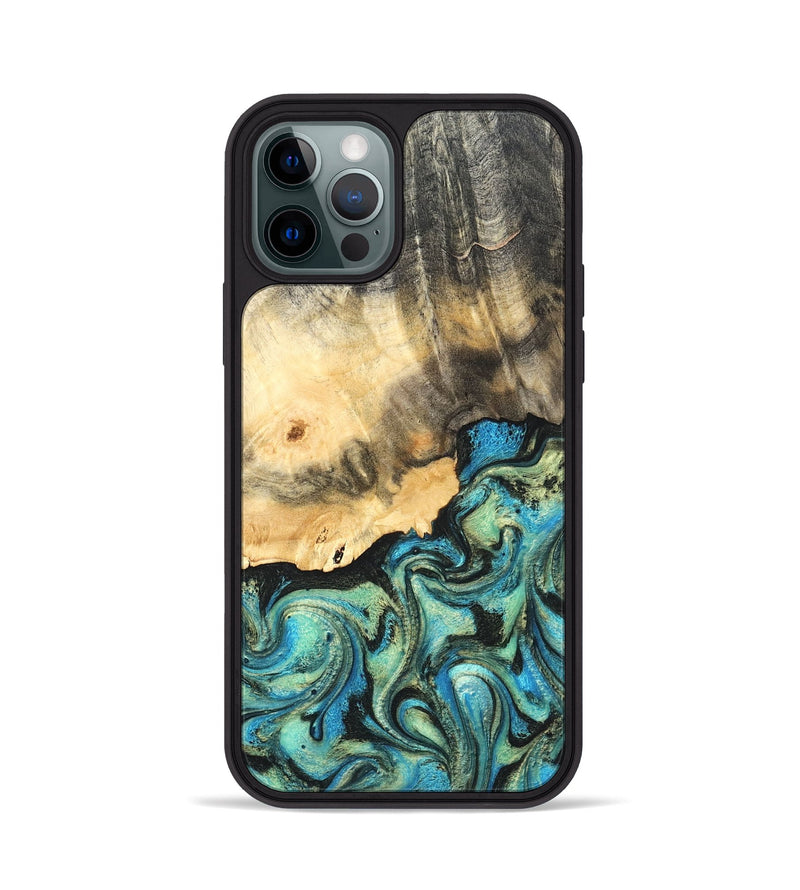 iPhone 12 Pro Wood Phone Case - Earl (Green, 820647)