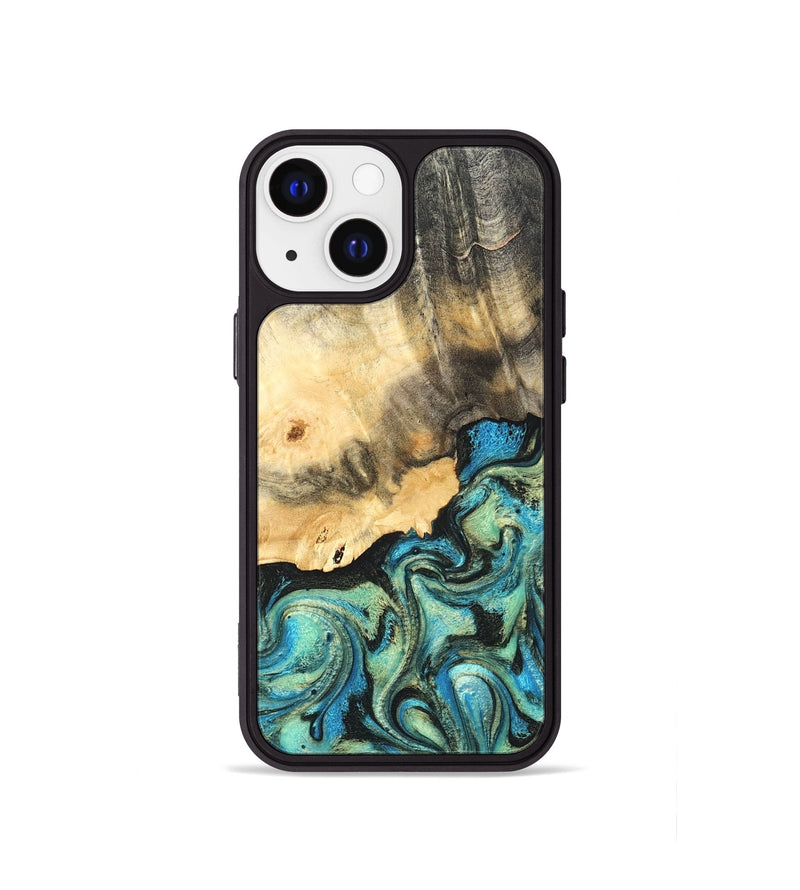 iPhone 13 mini Wood Phone Case - Earl (Green, 820647)