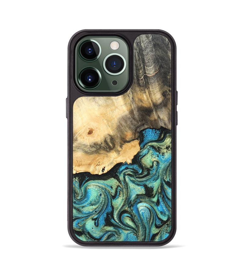 iPhone 13 Pro Wood Phone Case - Earl (Green, 820647)