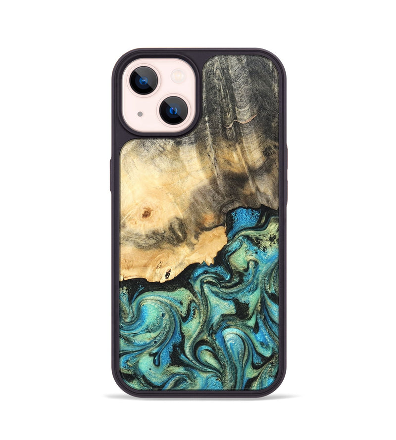iPhone 14 Wood Phone Case - Earl (Green, 820647)