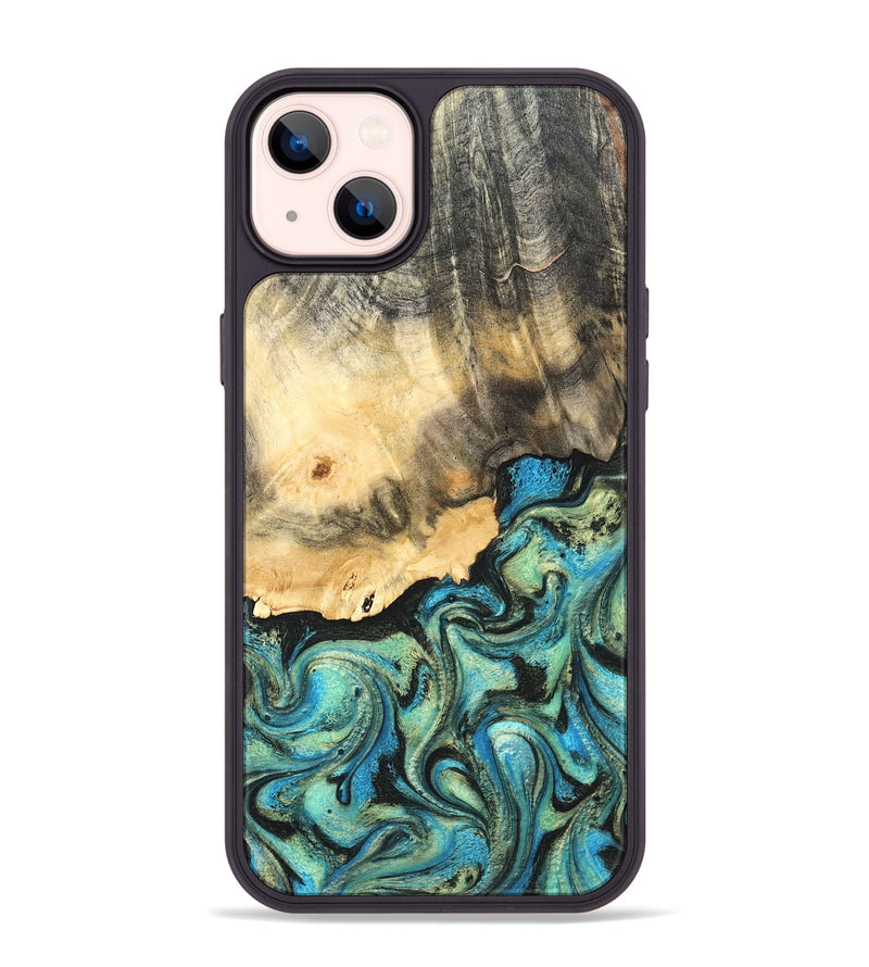 iPhone 14 Plus Wood Phone Case - Earl (Green, 820647)