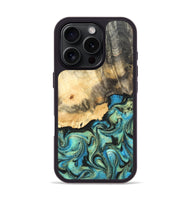iPhone 16 Pro Wood Phone Case - Earl (Green, 820647)