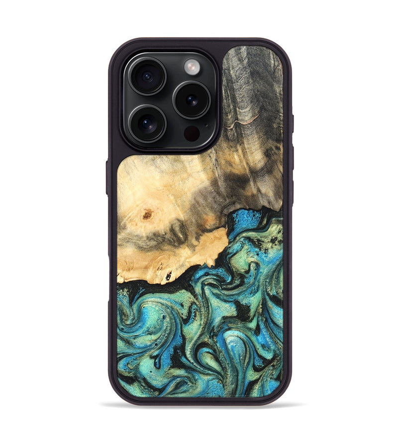iPhone 16 Pro Wood Phone Case - Earl (Green, 820647)
