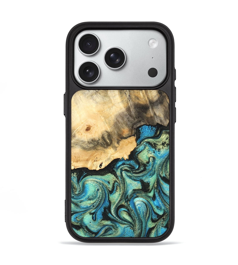 iPhone 18 Pro Wood Phone Case - Earl (Green, 820647)