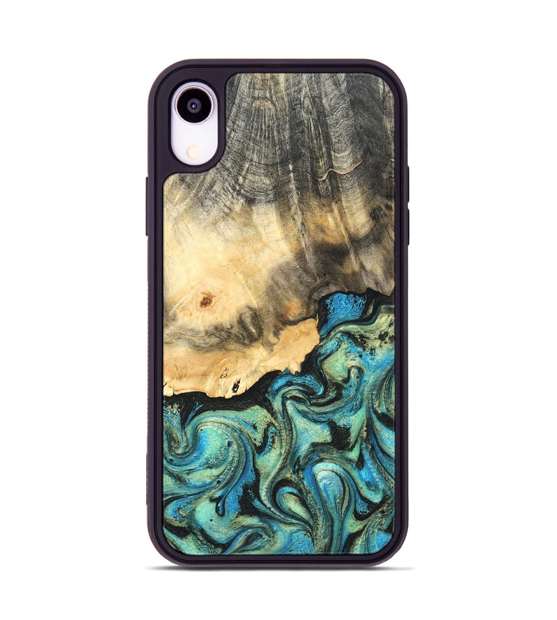 iPhone Xr Wood Phone Case - Earl (Green, 820647)
