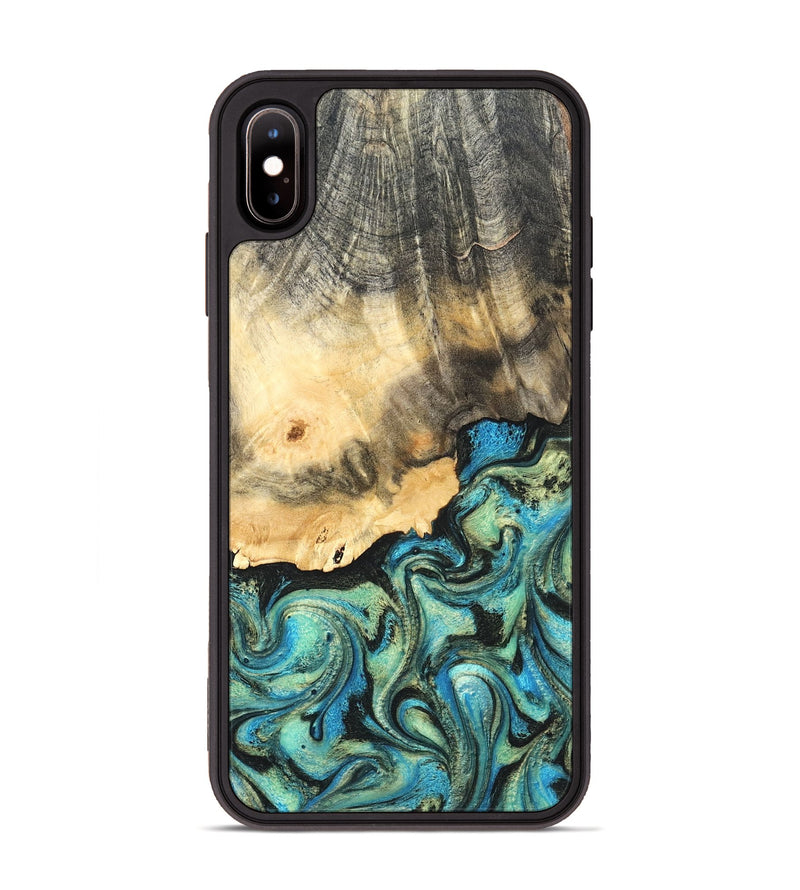 iPhone Xs Max Wood Phone Case - Earl (Green, 820647)