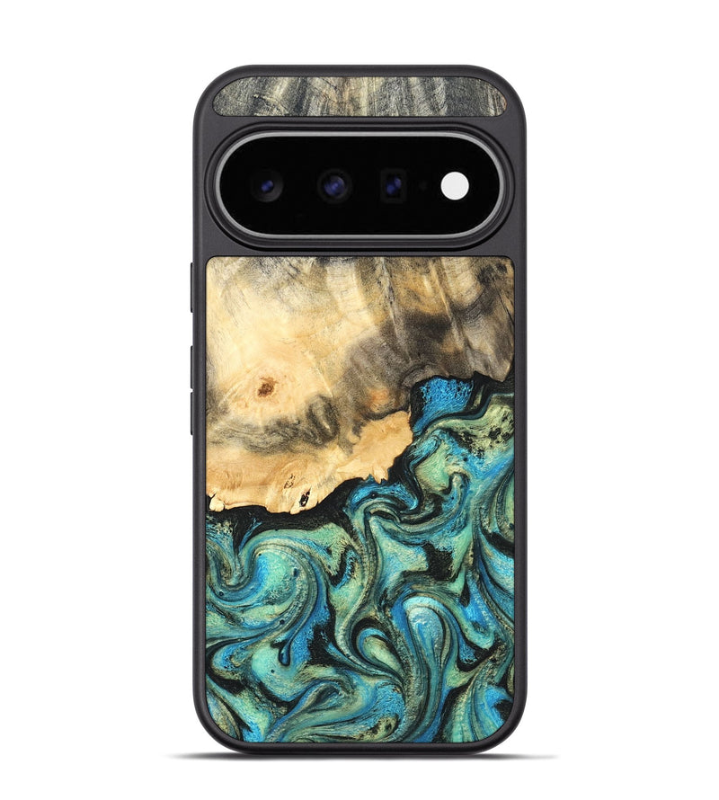 Pixel 11 Pro Wood Phone Case - Earl (Green, 820647)