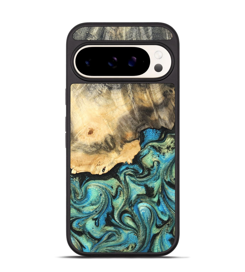 Pixel 9 Wood Phone Case - Earl (Green, 820647)