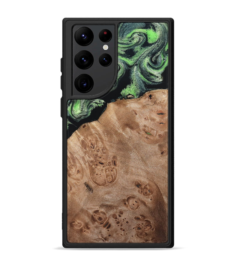 Galaxy S22 Ultra Wood Phone Case - Olin (Green, 820649)