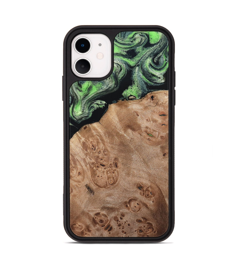 iPhone 11 Wood Phone Case - Olin (Green, 820649)
