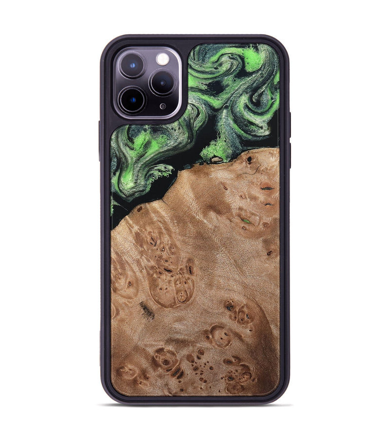 iPhone 11 Pro Max Wood Phone Case - Olin (Green, 820649)