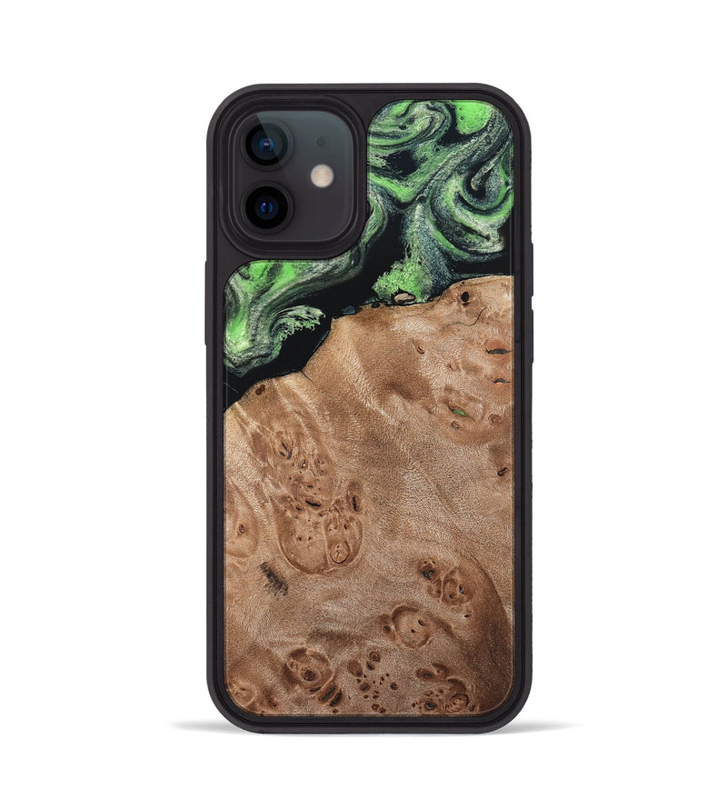 iPhone 12 Wood Phone Case - Olin (Green, 820649)