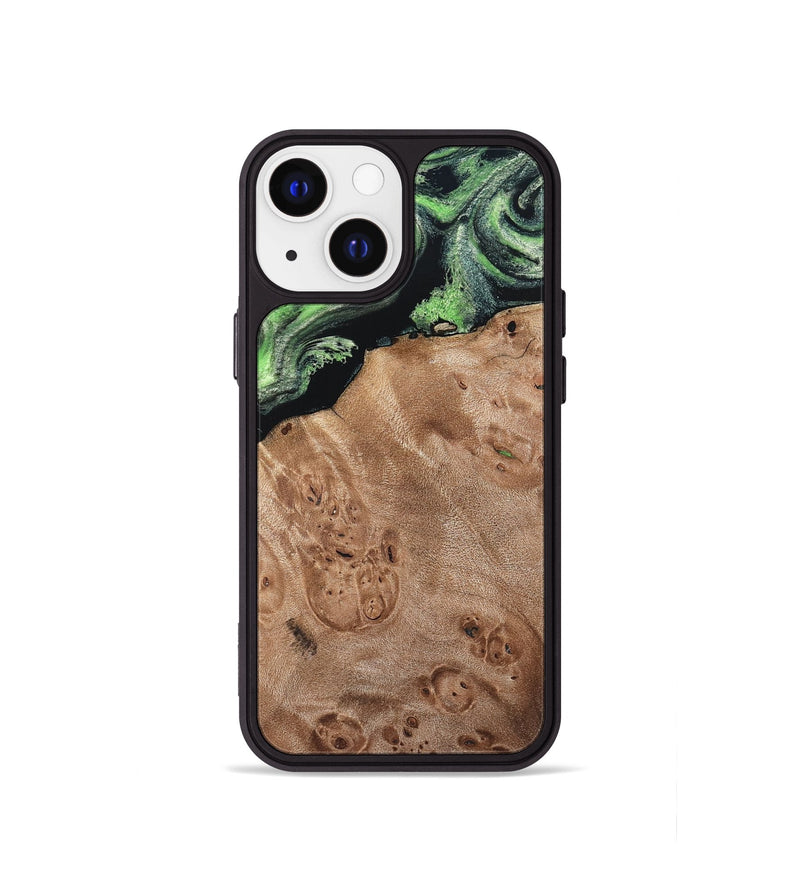 iPhone 13 mini Wood Phone Case - Olin (Green, 820649)