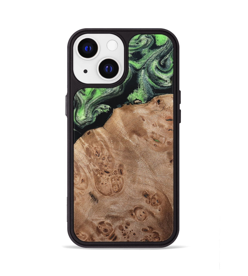 iPhone 13 Wood Phone Case - Olin (Green, 820649)