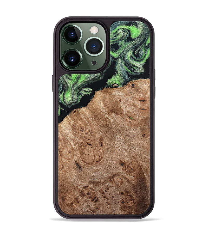 iPhone 13 Pro Max Wood Phone Case - Olin (Green, 820649)