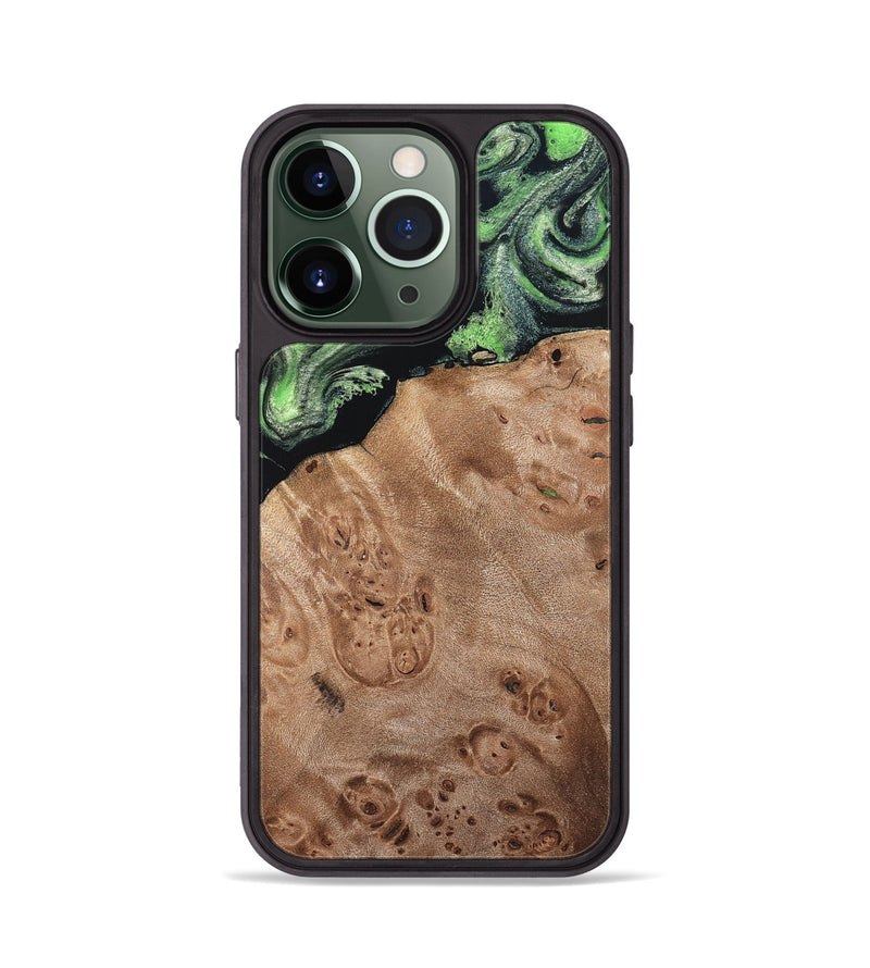 iPhone 13 Pro Wood Phone Case - Olin (Green, 820649)